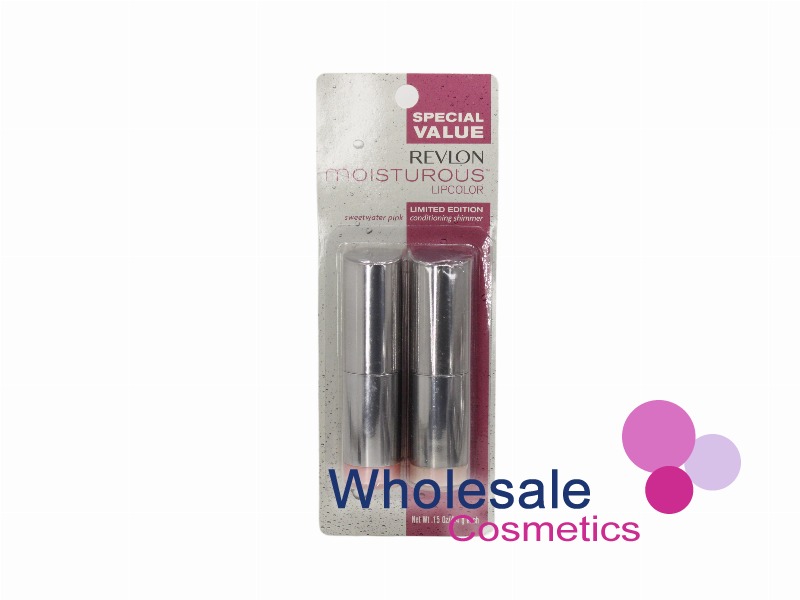 6 x Revlon Moisturous Lip Color Duo - 090 SWEETWATER PINK AND CONDITIONING SHIMMER